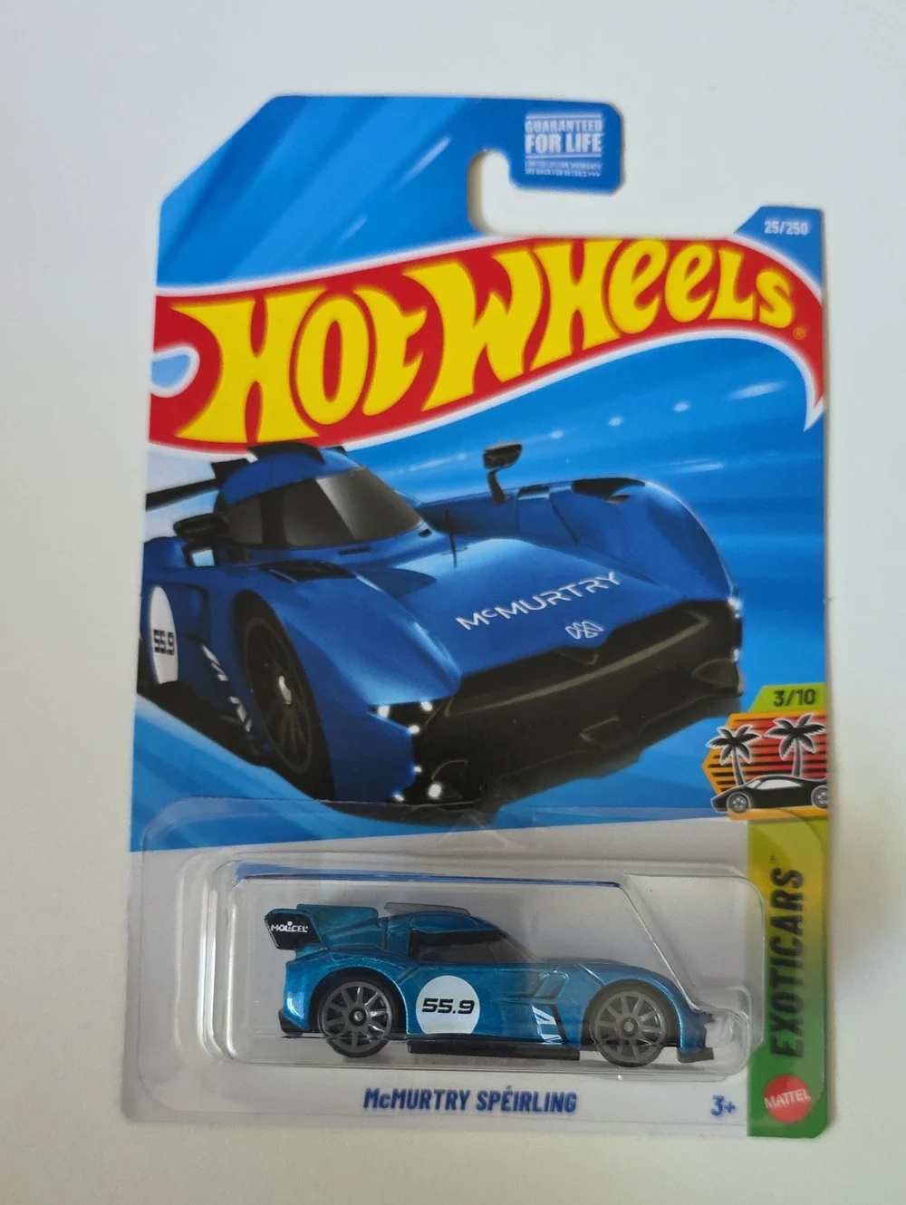 Hot Wheels Exoticars - Gordon Murray Automotive T.33Blue And McHurtry Sperling